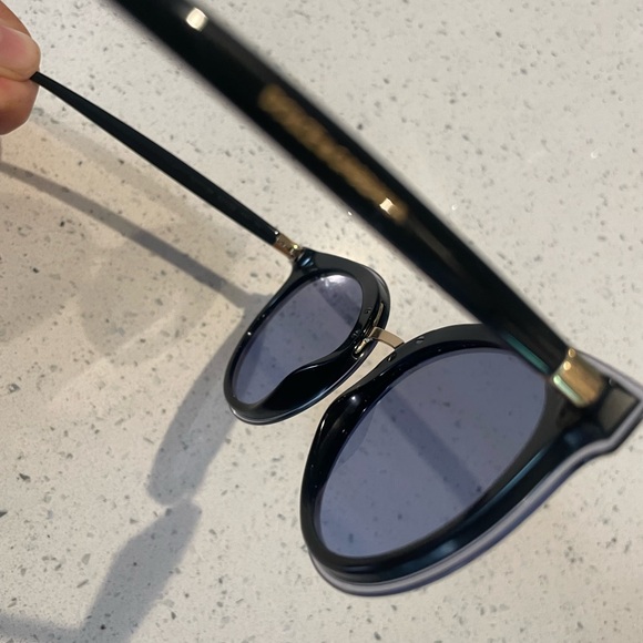 Dolce & Gabbana Sunglasses- Navy Blue & Gold - Picture 7 of 11